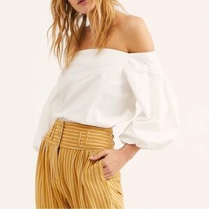 White Off-Shoulder Blouse